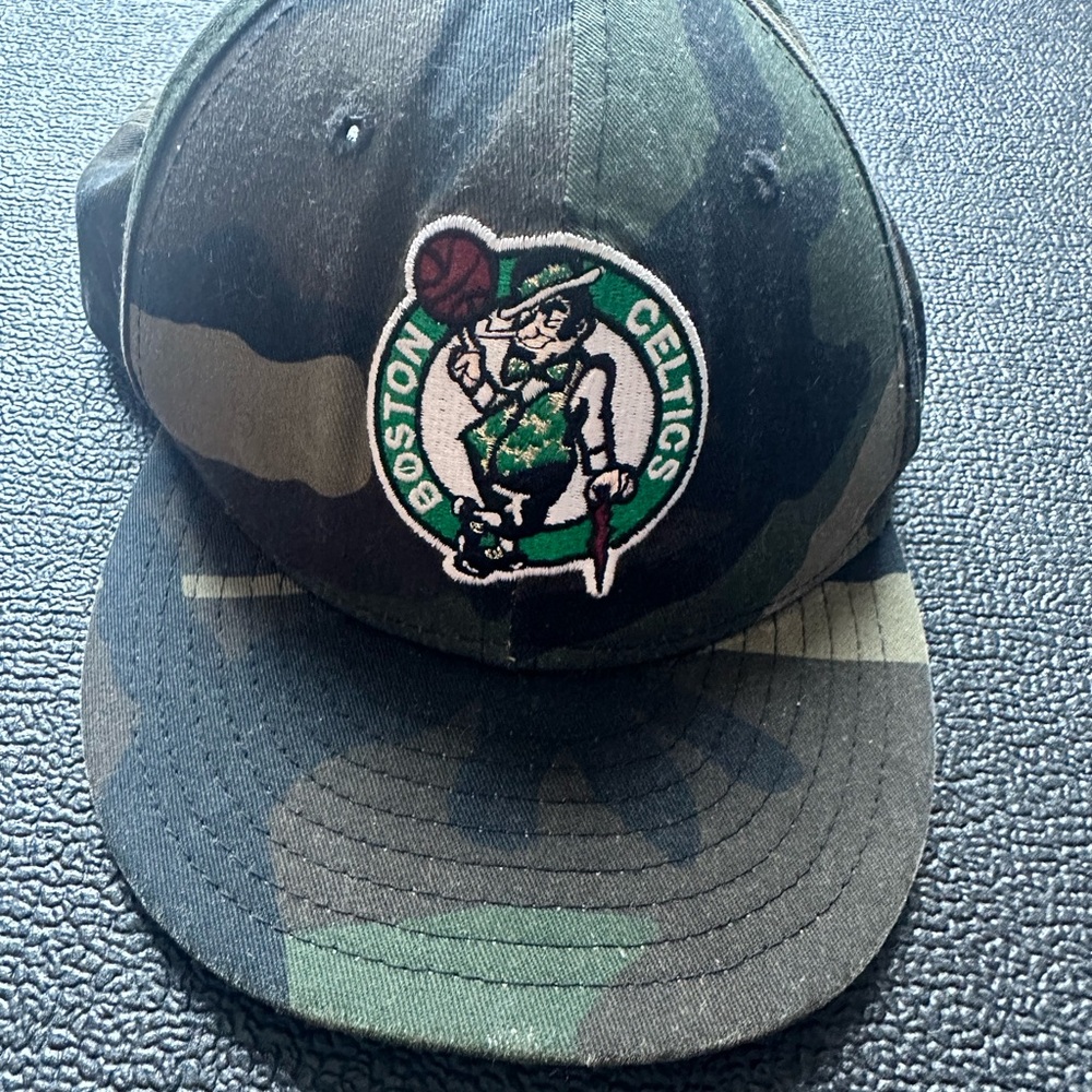 Youth Boston Celtics SnapBack Hat Color Green